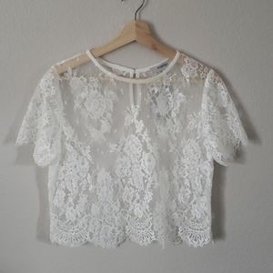 Maniju Lace Crop Top NWT XL